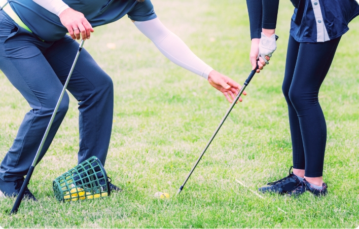 フォームを改善し飛距離アップ！